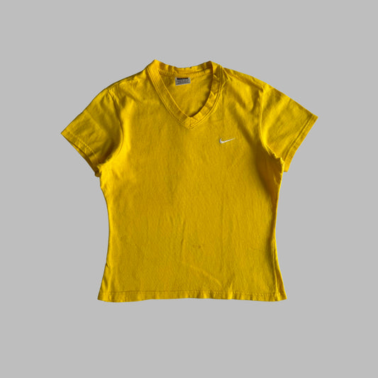 90s Nike Swoosh Slim Activewear Tee - M
