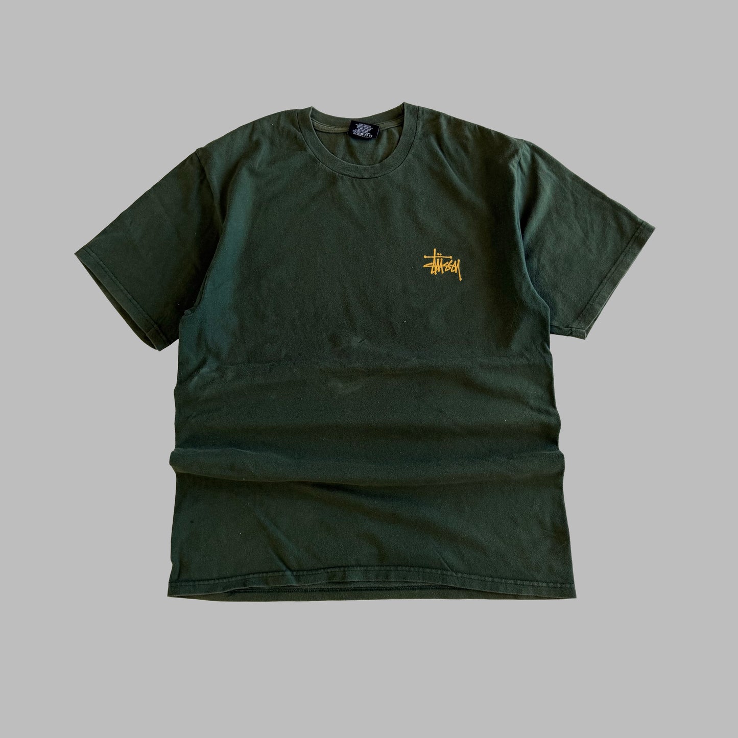 Y2K Stussy Script T-Shirt - M