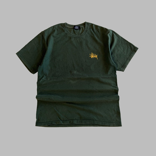Y2K Stussy Script T-Shirt - M