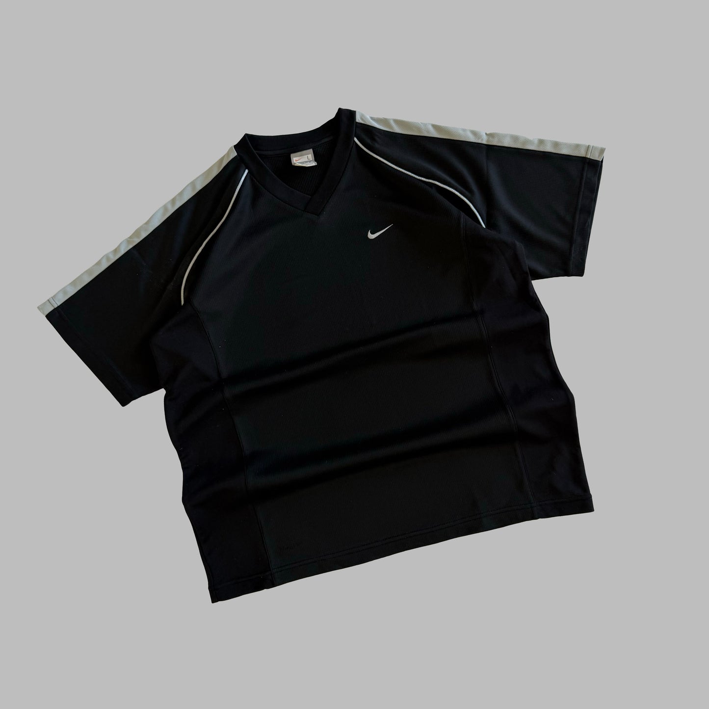 Y2K Nike Panelled Lightweight T-Shirt - L