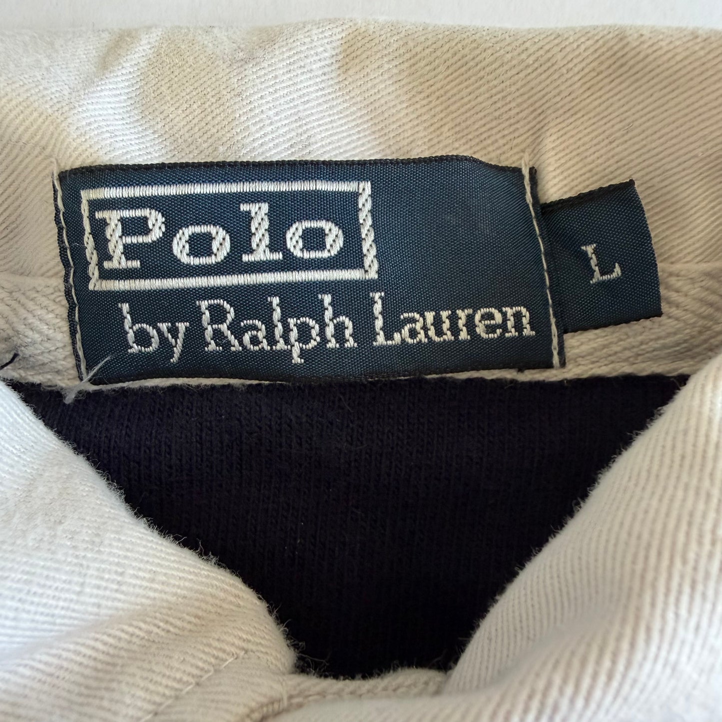 90s Polo Ralph Lauren Striped Rugby - L