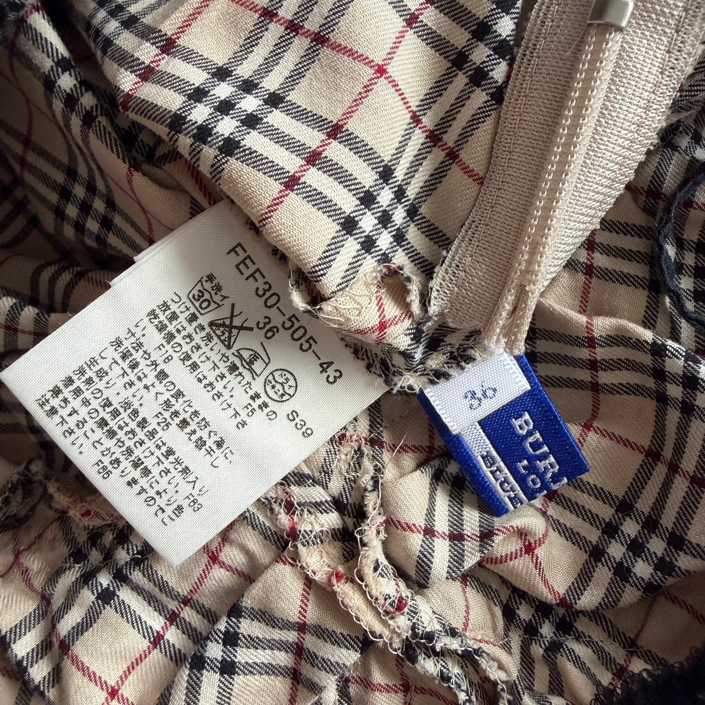 Y2K Burberry Babydoll Nova Check Top - S