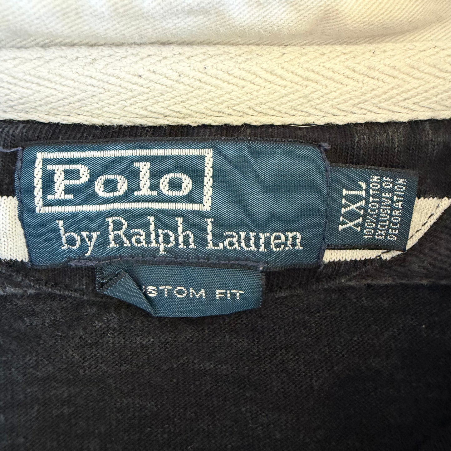 90s Polo Ralph Lauren Striped Rugby - XXL