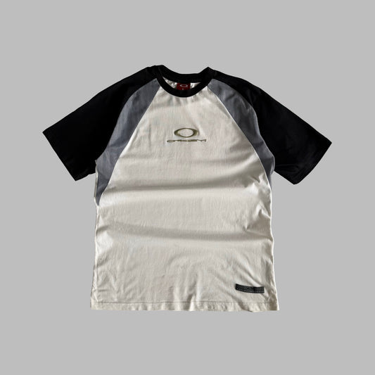 Y2K Oakley Panelled Ellipse T-Shirt - L