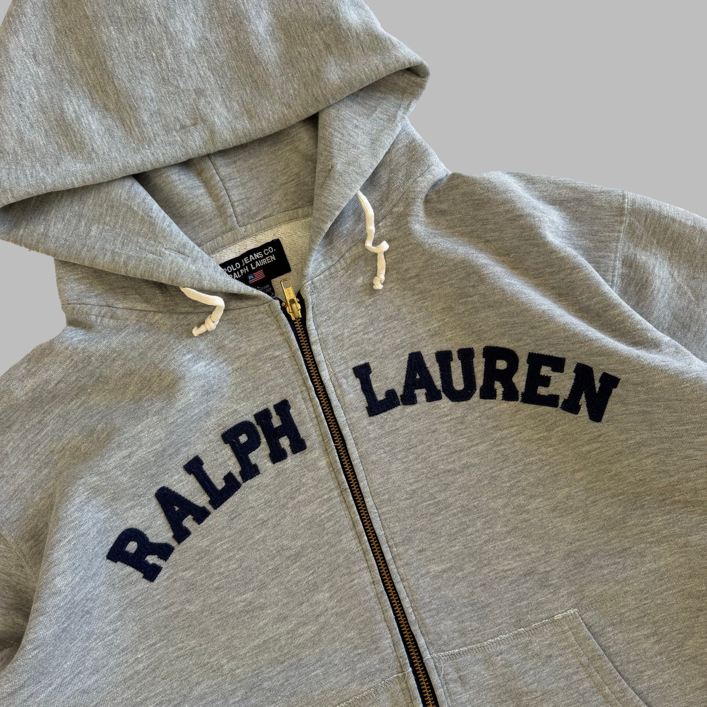 Y2K Ralph Lauren Polo Jeans Spell Out Hoodie - L