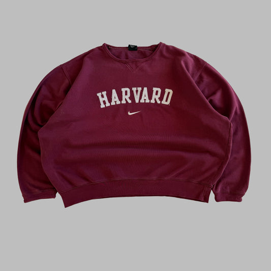 90s Nike Harvard Spell Out Sweatshirt - L