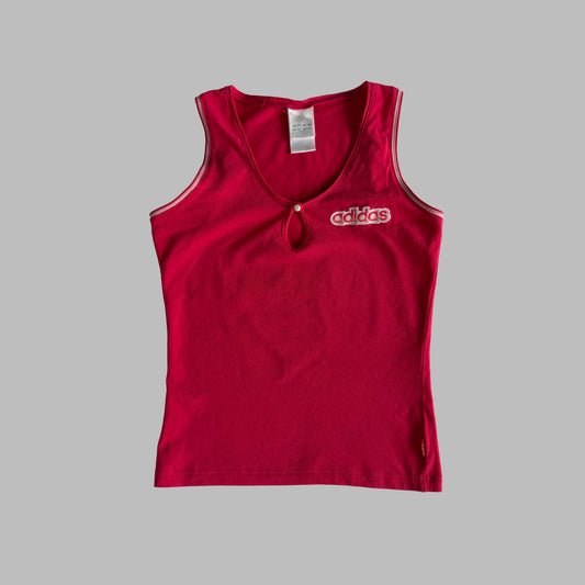 Y2K Adidas Spell out Tank - M