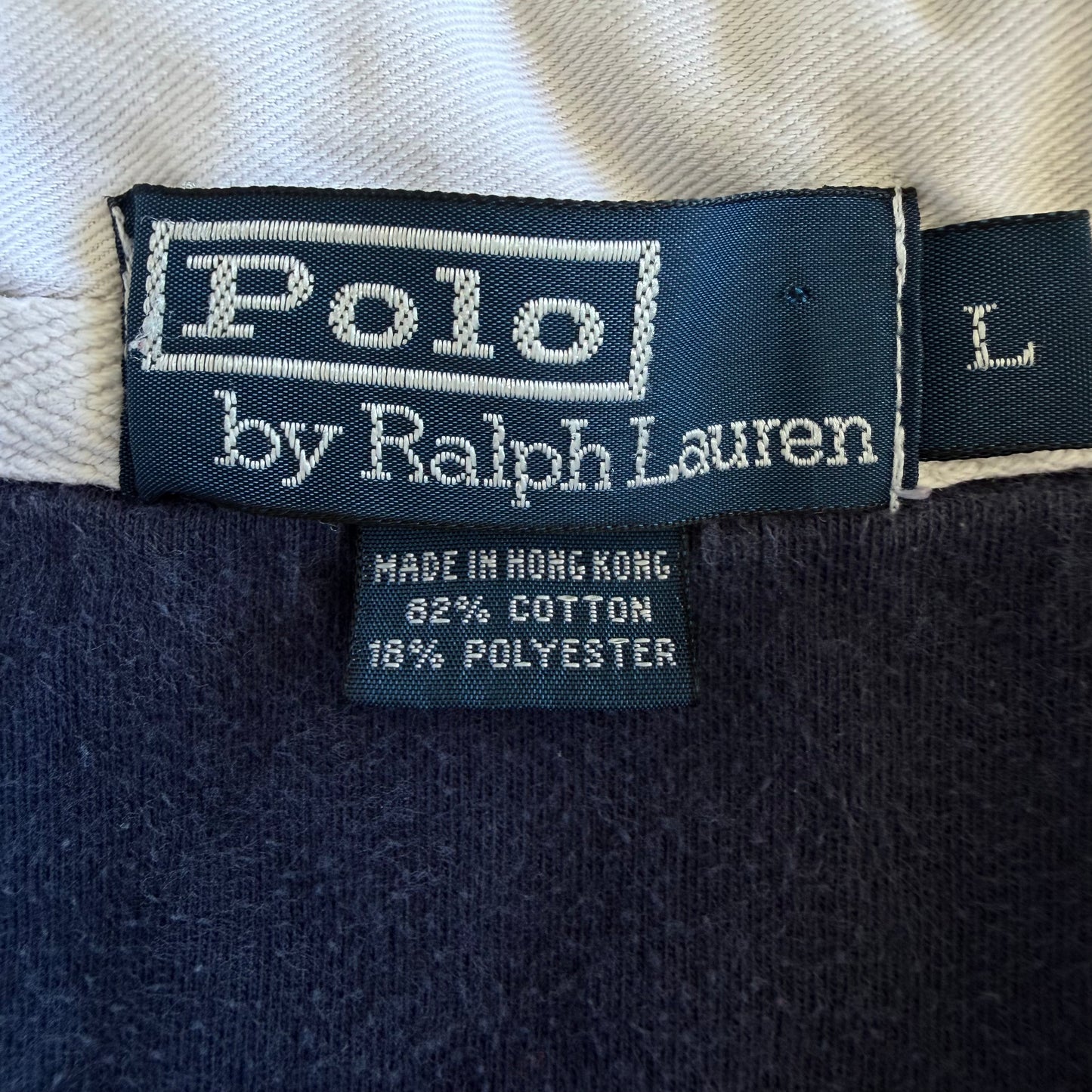90s Polo Ralph Lauren Striped Rugby - L