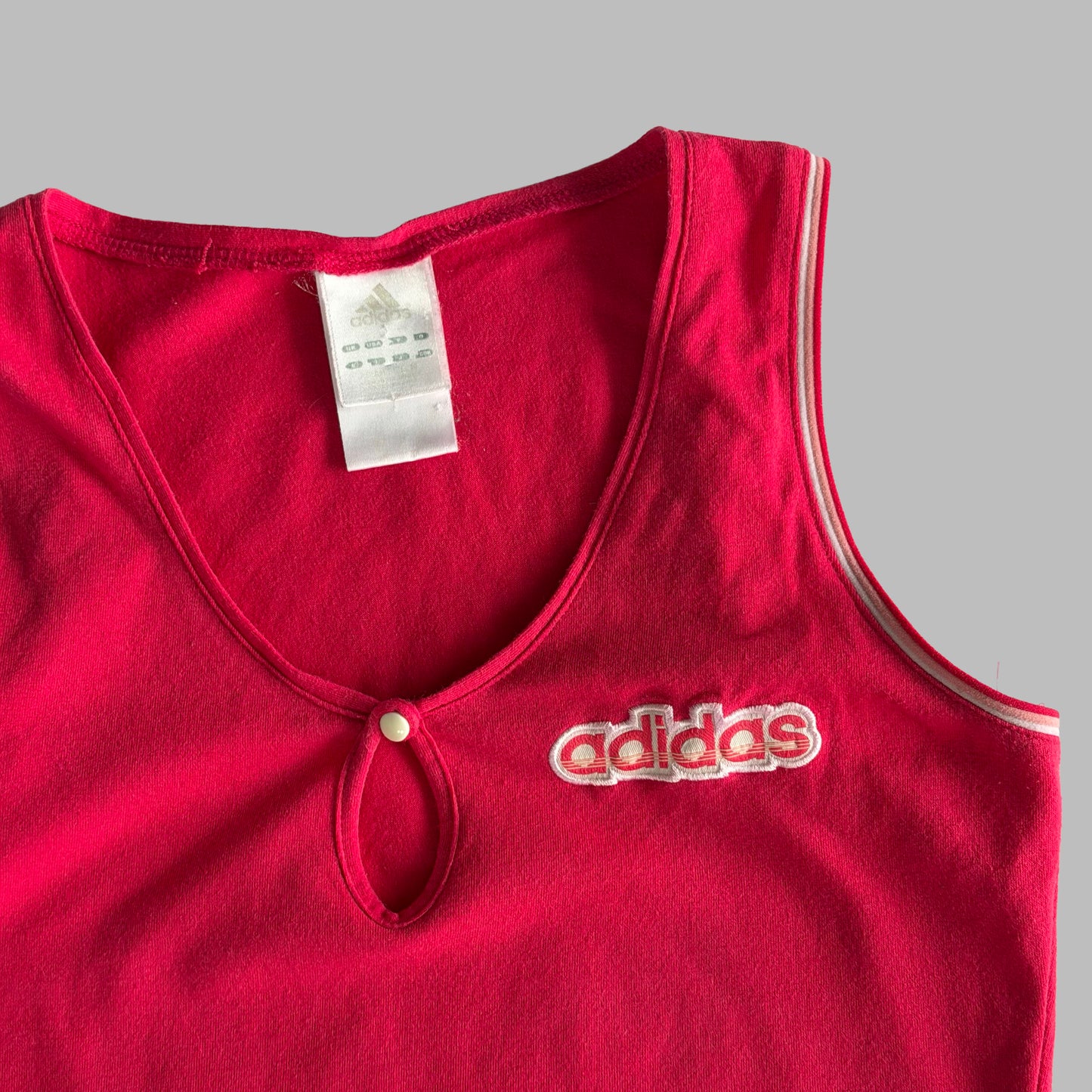 Y2K Adidas Spell out Tank - M