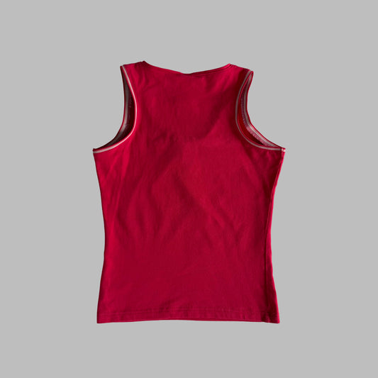 Y2K Adidas Spell out Tank - M