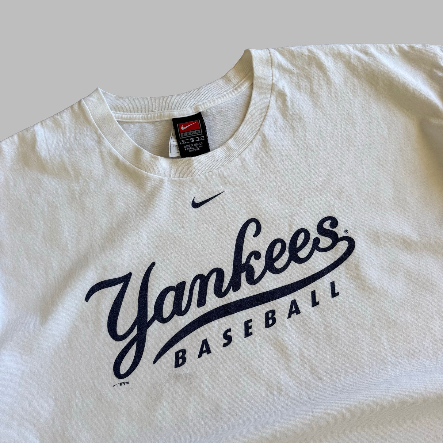 90s Nike Yankees Spell Out T-Shirt - XL