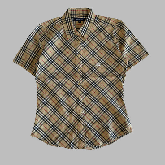 00s Burberry Button Up Shirt - Medium