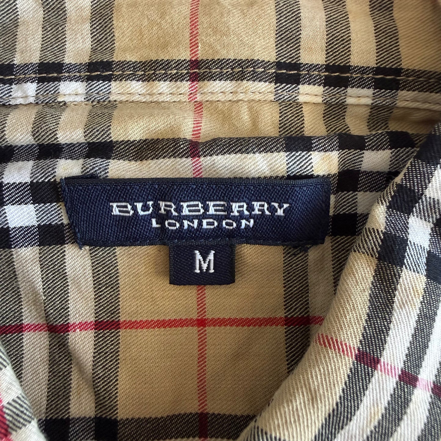 00s Burberry Button Up Shirt - Medium