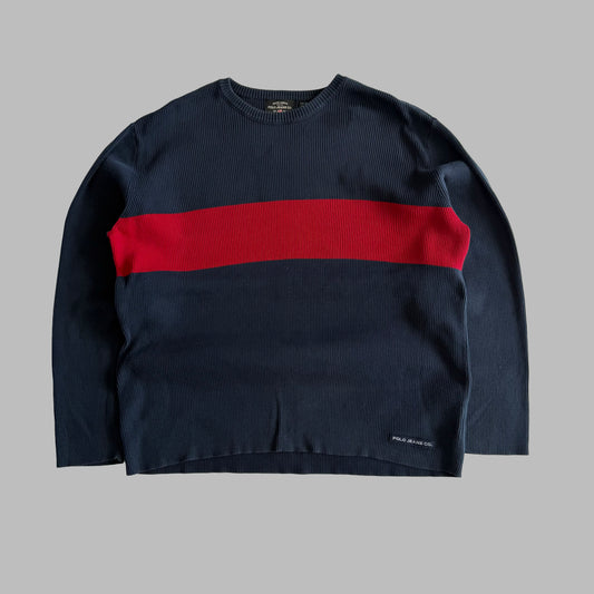00s Ralph Lauren Ribbed Knit - XXL