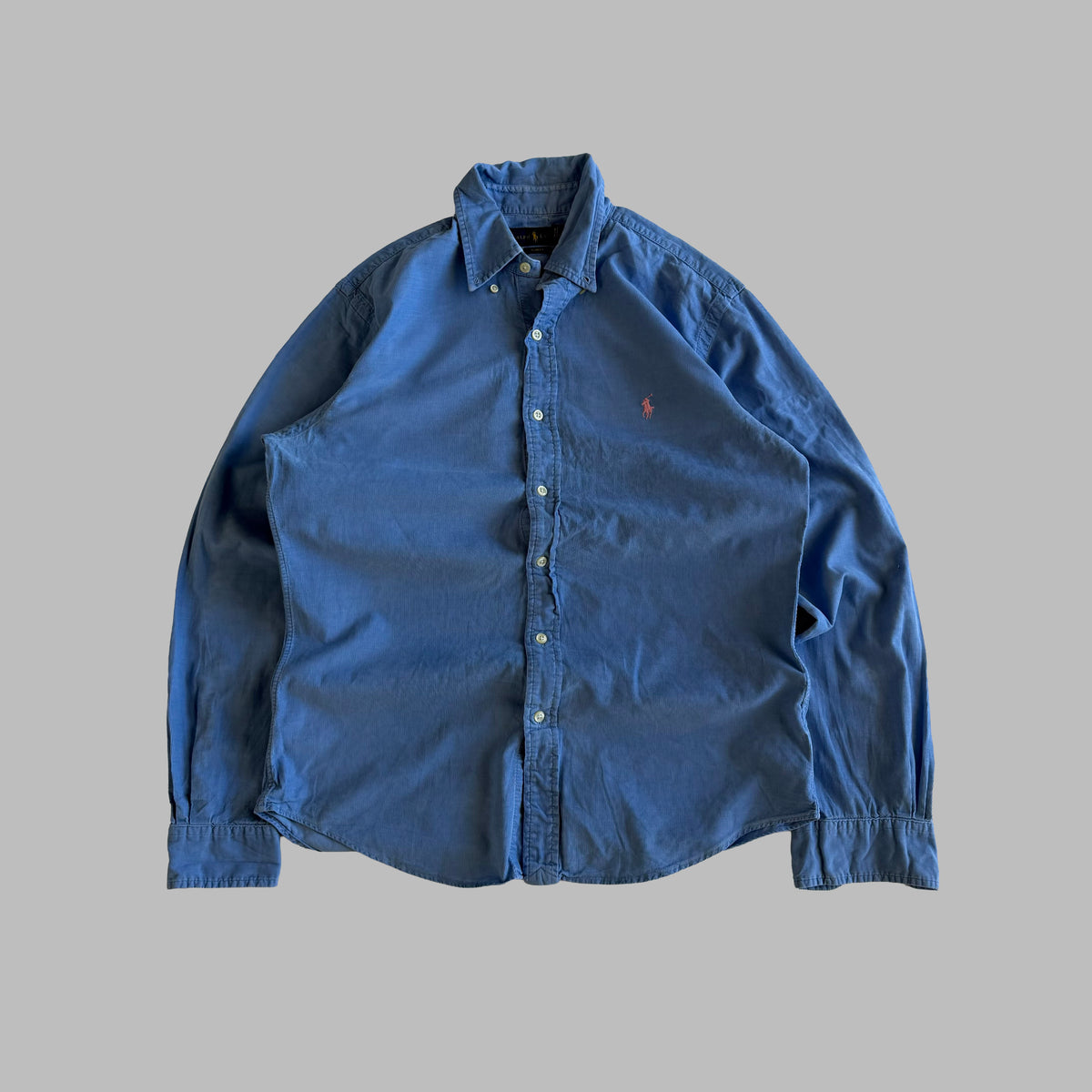 Y2K Polo Ralph Lauren Corduroy Button Up Shirt - M
