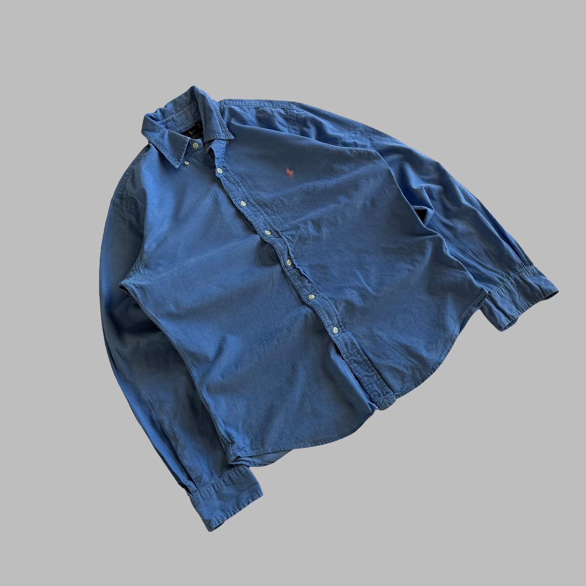 Y2K Polo Ralph Lauren Corduroy Button Up Shirt - M
