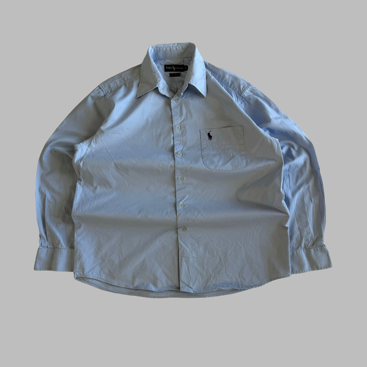 Y2K Polo Ralph Lauren Classic Button Up Shirt - M