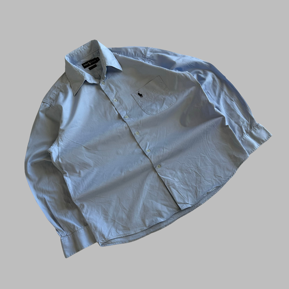 Y2K Polo Ralph Lauren Classic Button Up Shirt - M