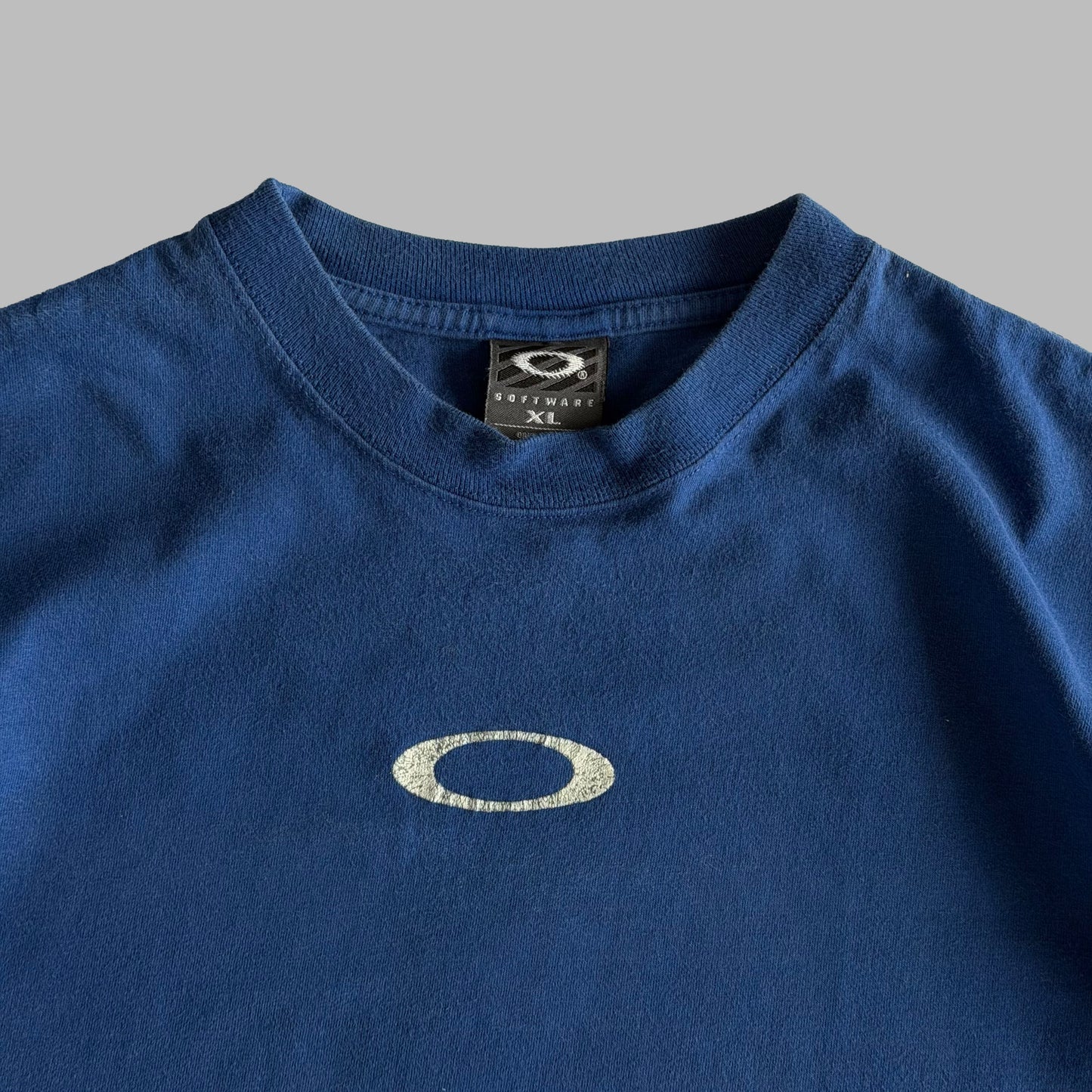 Y2K Oakley Heavyweight Ellipse T-Shirt - XL