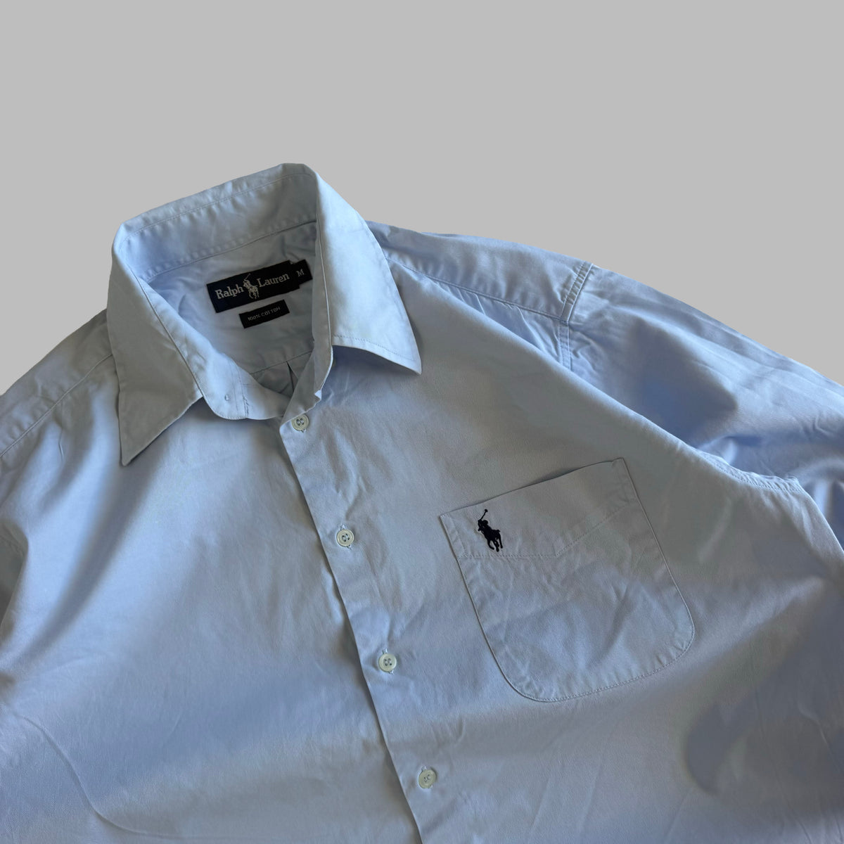 Y2K Polo Ralph Lauren Classic Button Up Shirt - M