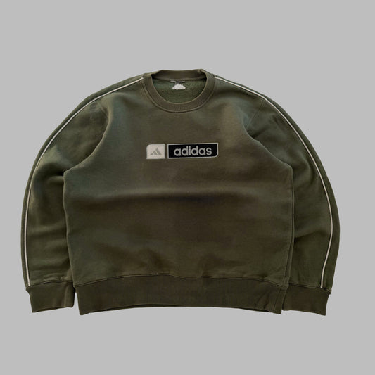Y2K Adidas Embroidered Sweatshirt - M
