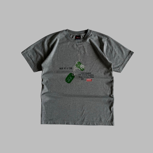 90s Diesel Dog tag T-Shirt - M