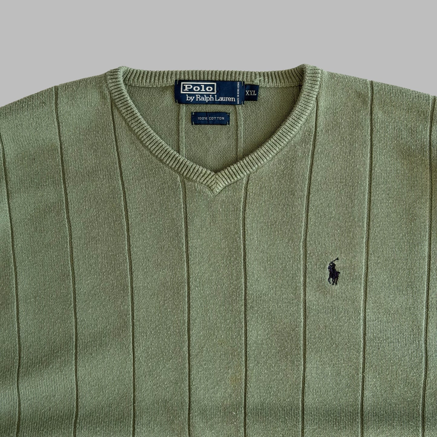 90s Ralph Lauren Ribbed Pull Over - XXL