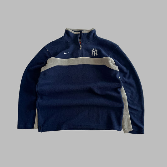 90s Nike Team Yankees Panelled Fleece - M