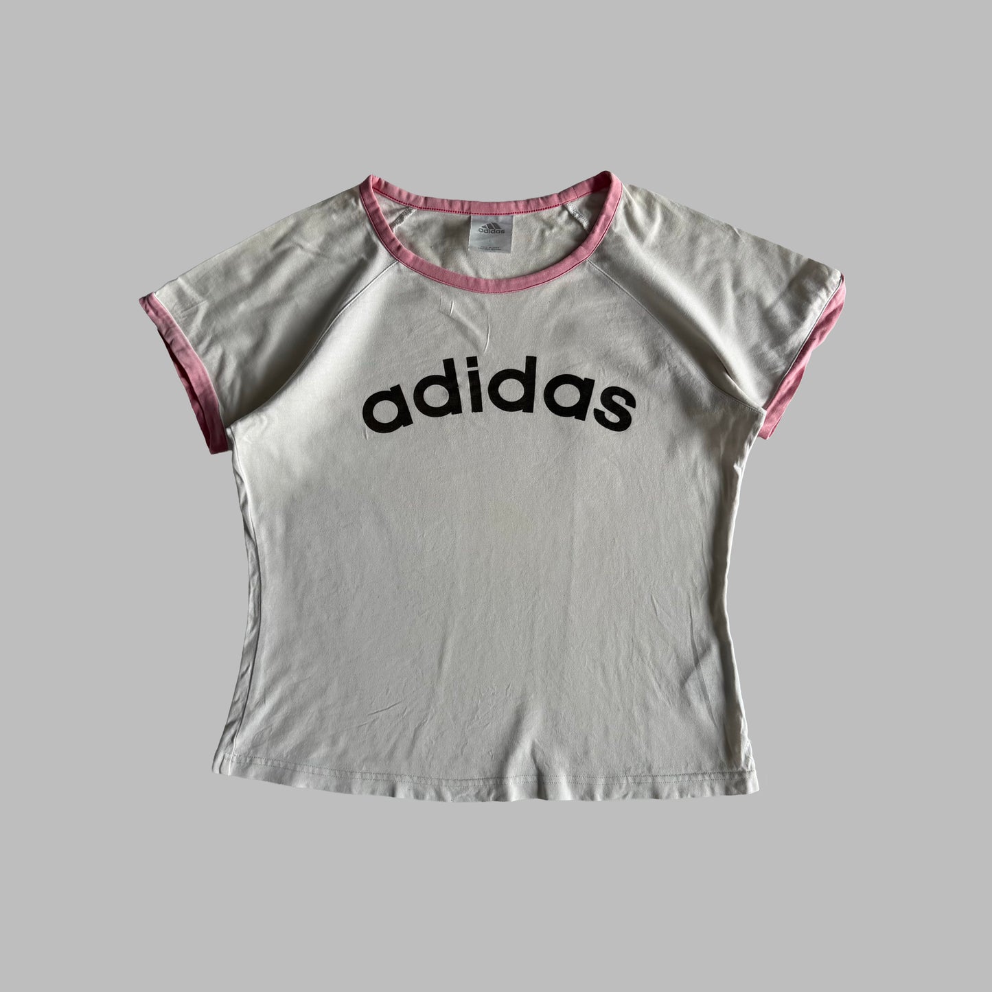 Y2K Adidas Ringer Tee - L