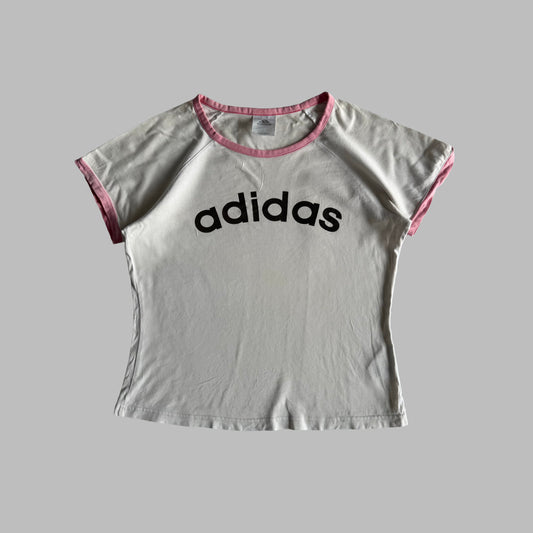 Y2K Adidas Ringer Tee - L