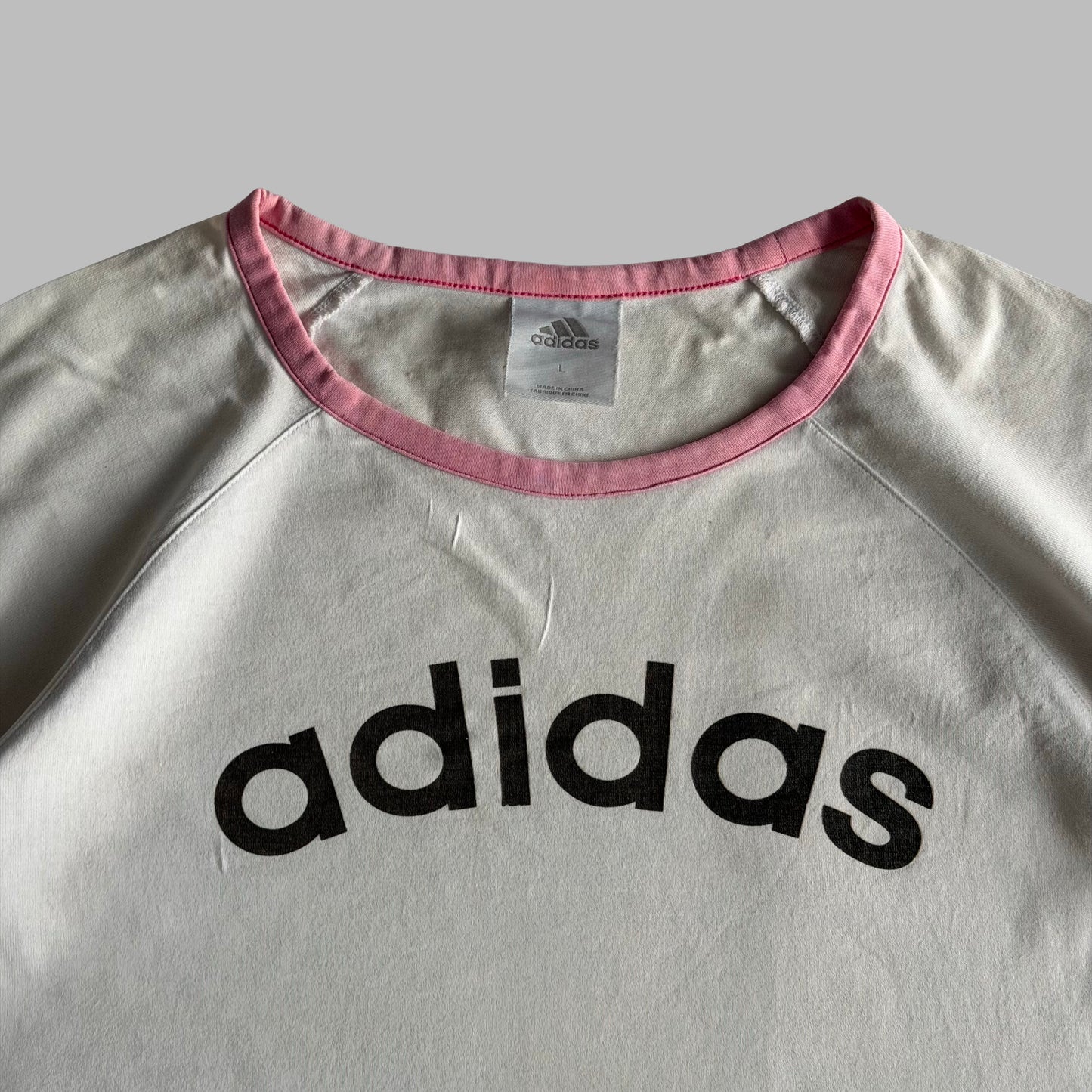 Y2K Adidas Ringer Tee - L