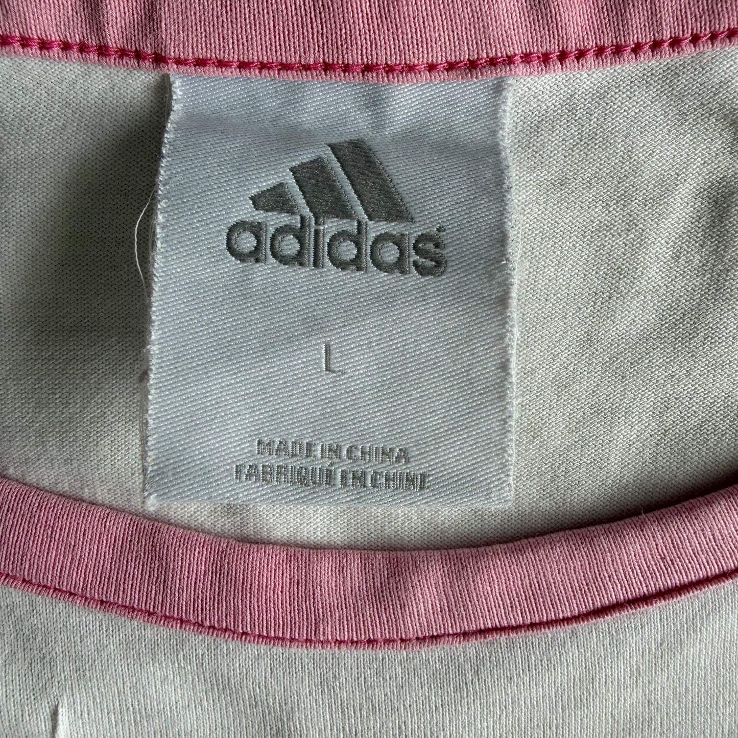 Y2K Adidas Ringer Tee - L