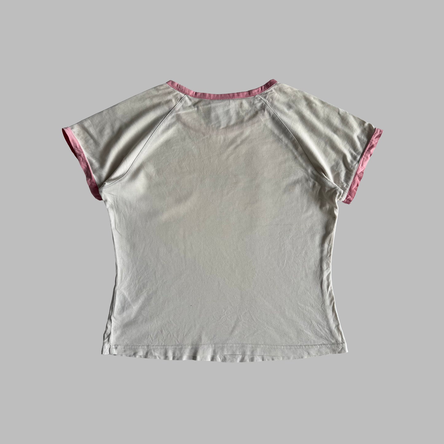 Y2K Adidas Ringer Tee - L