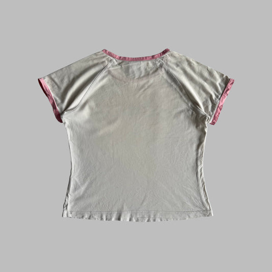 Y2K Adidas Ringer Tee - L