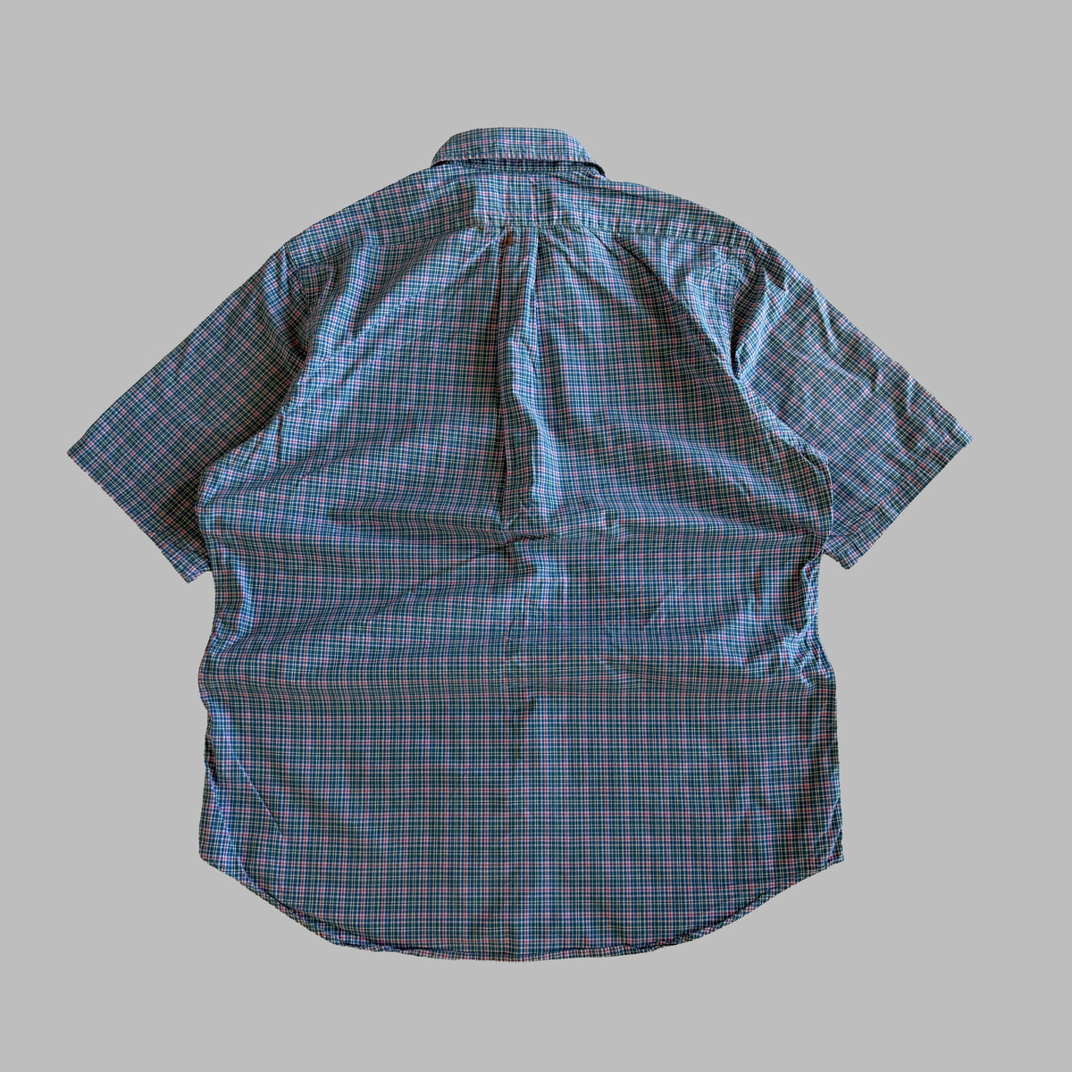 Y2K Polo Ralph Lauren Checkered Button Up Shirt - L