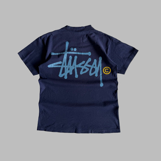 90s Stussy Script T-Shirt - M