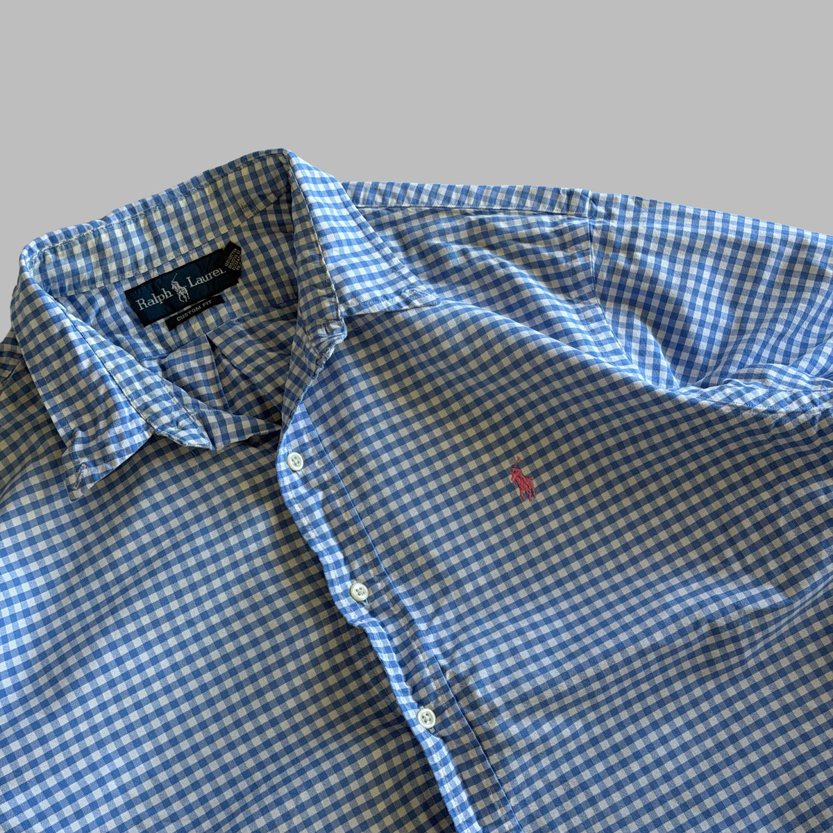 Y2K Polo Ralph Lauren Gingham Button Up Shirt - XL