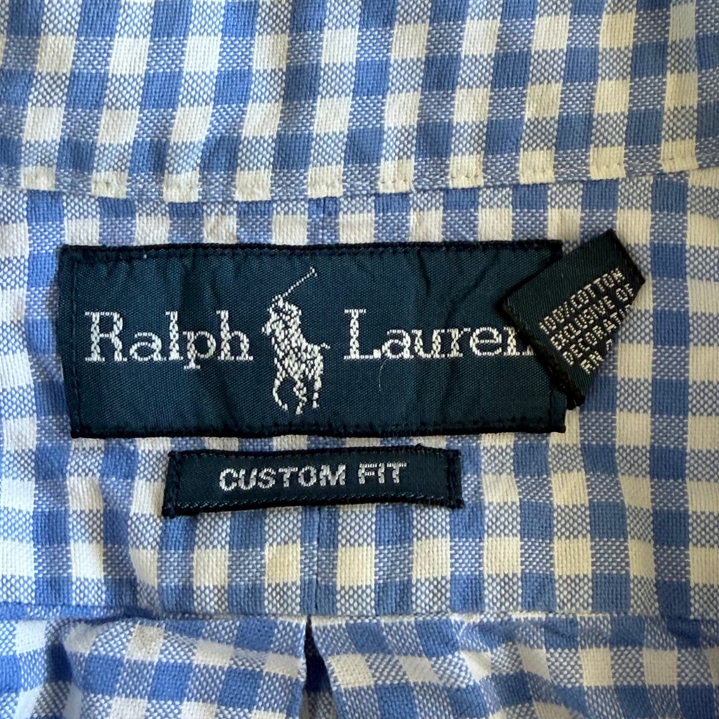 Y2K Polo Ralph Lauren Gingham Button Up Shirt - XL