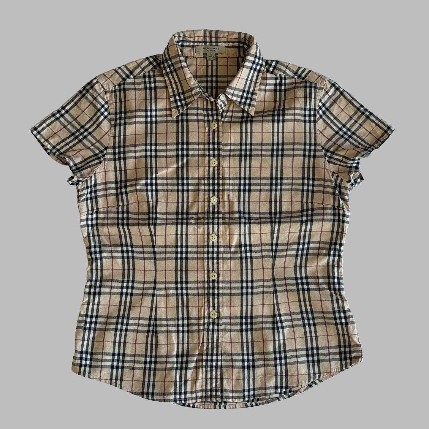 00s Burberry Button Up Shirt - Medium