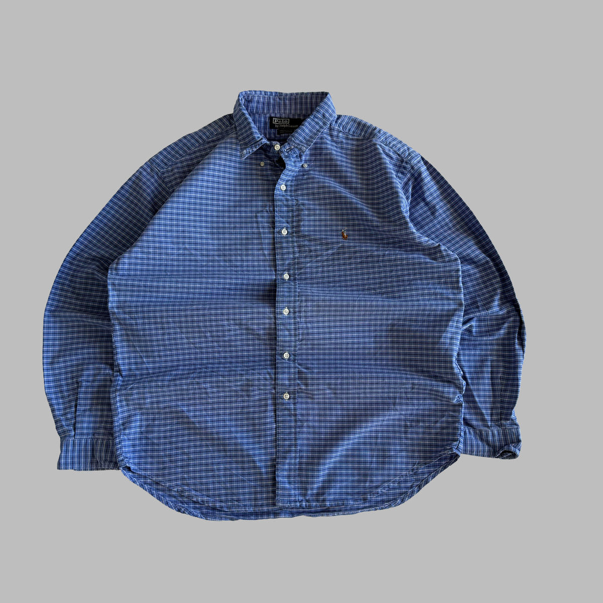 90s Polo Ralph Lauren Checkered Button Up Shirt - XL