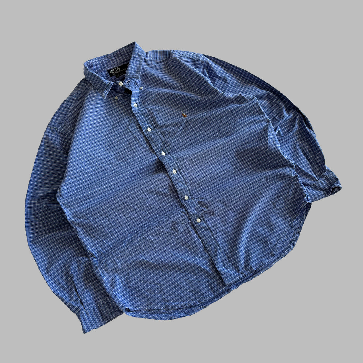 90s Polo Ralph Lauren Checkered Button Up Shirt - XL