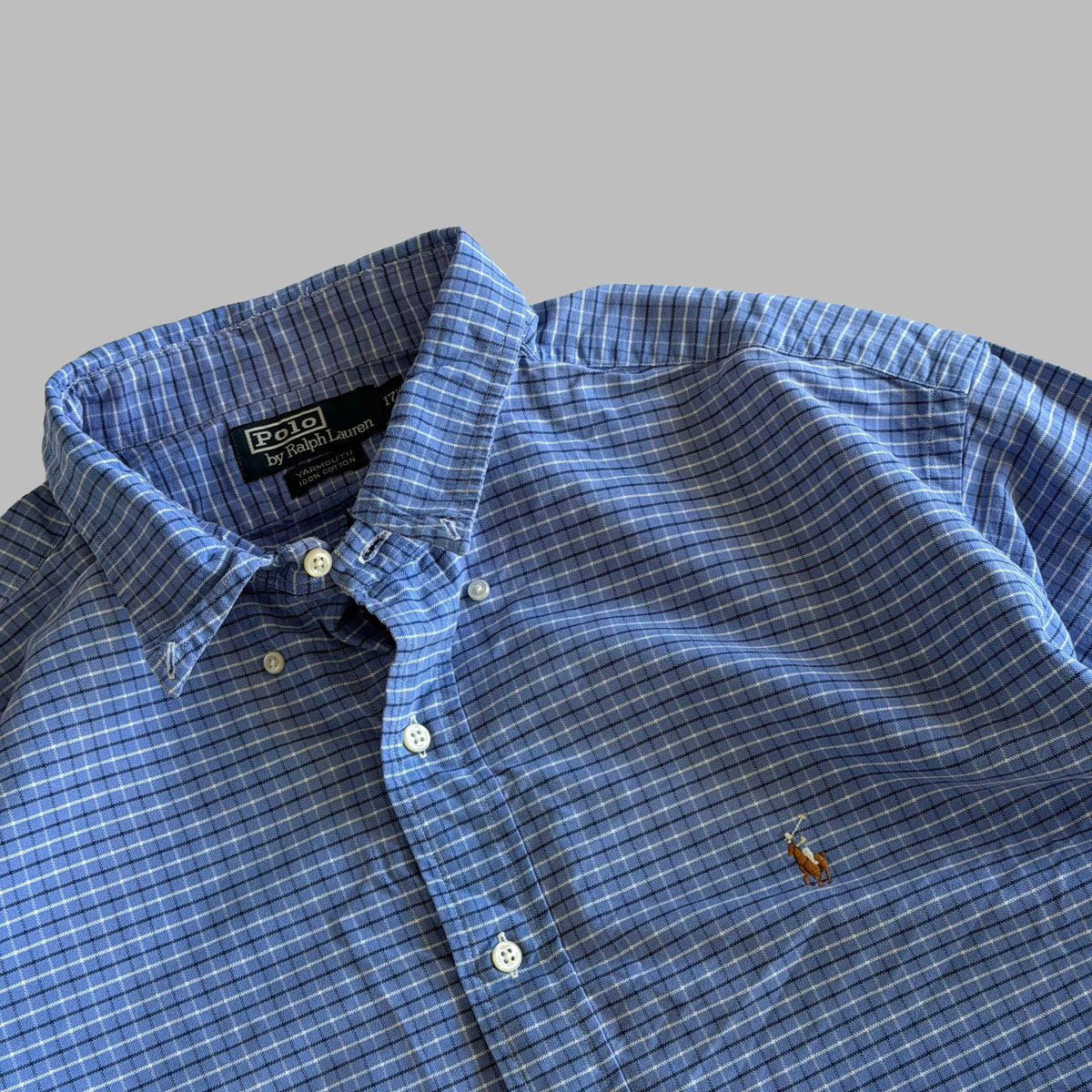 90s Polo Ralph Lauren Checkered Button Up Shirt - XL
