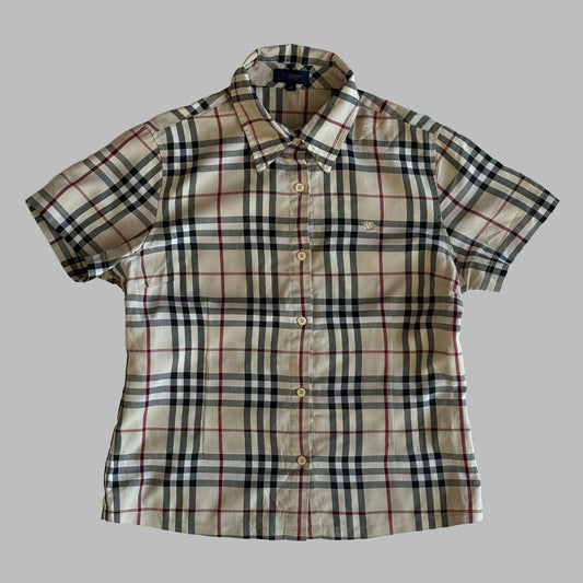 00s Burberry Button Up Shirt - Medium