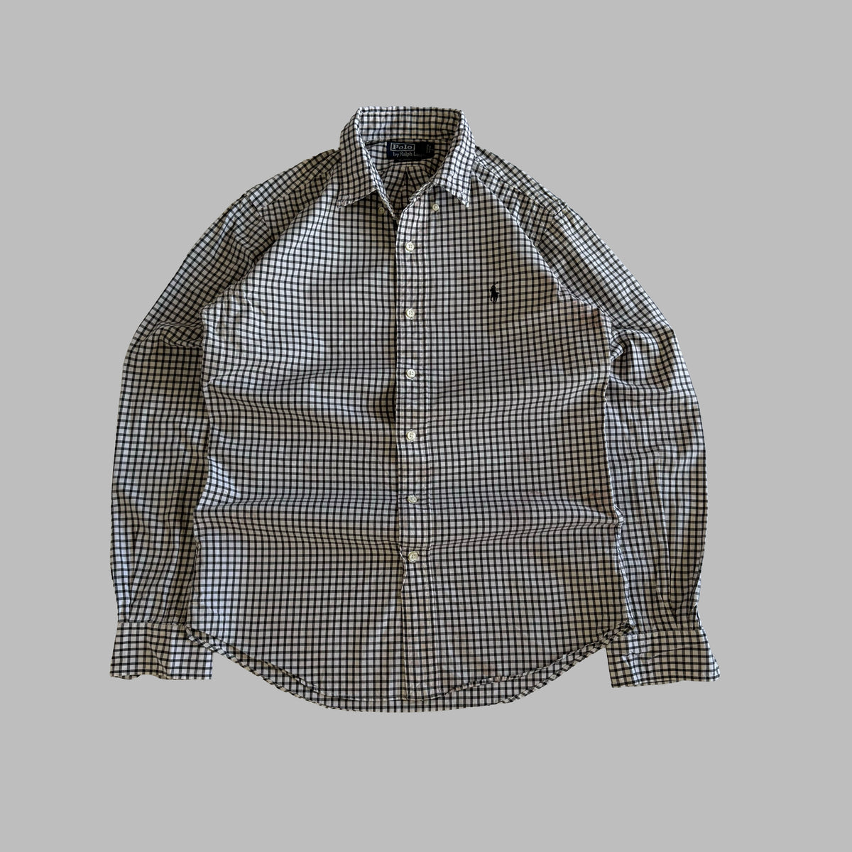 90s Polo Ralph Lauren Gingham Button Up Shirt - S