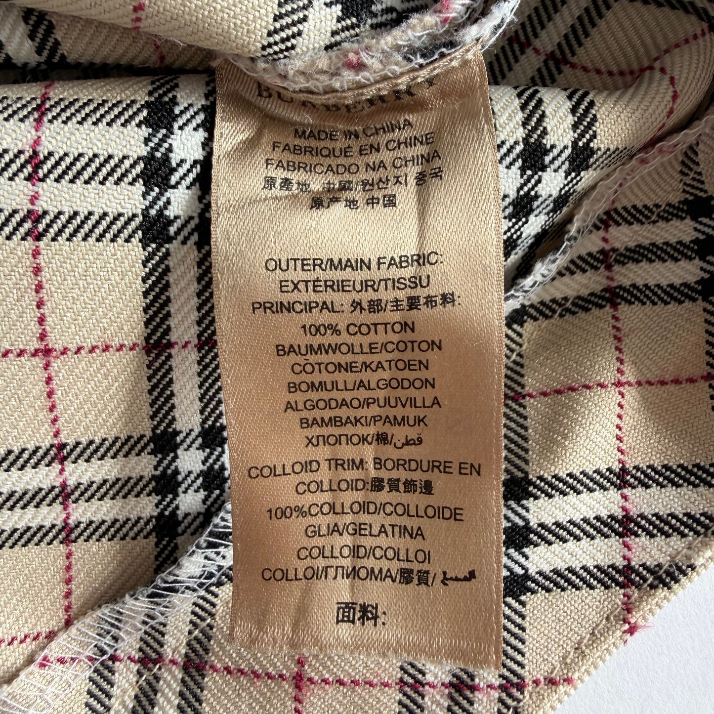 Y2K Burberry Nova Check Midi Skirt - 28"