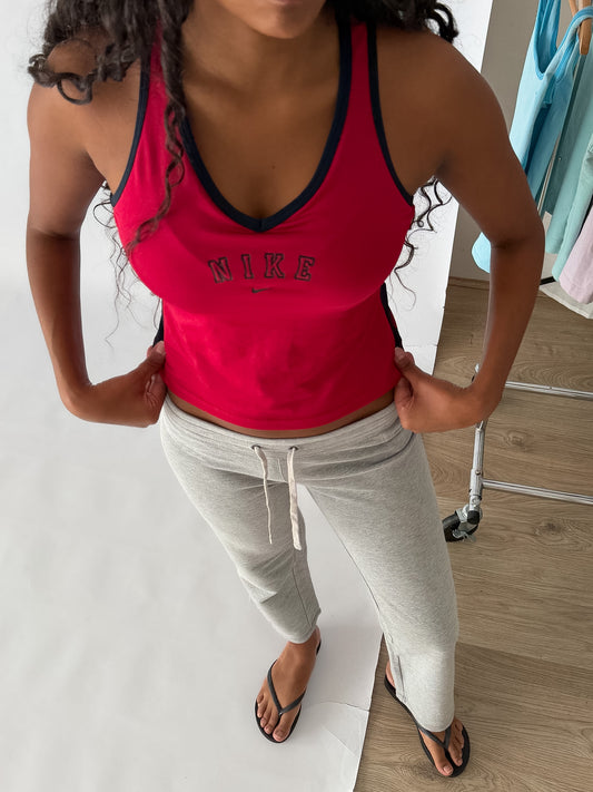 Y2K Nike Spell Out Activewear Tank - S/M