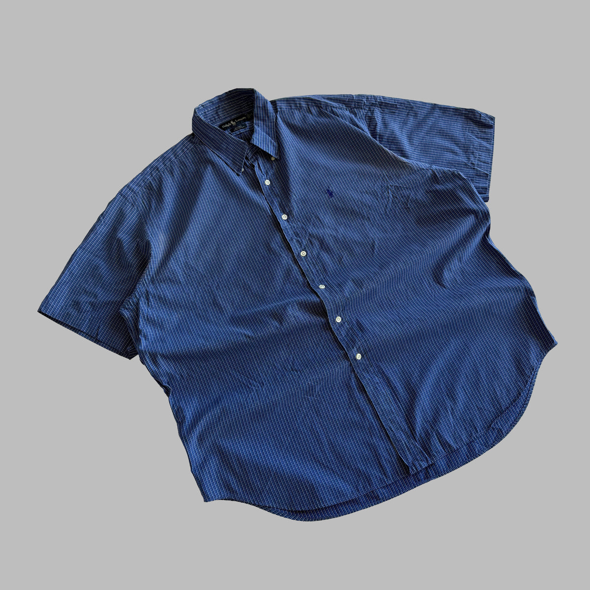 Y2K Polo Ralph Lauren Checkered Button Up Shirt - XL