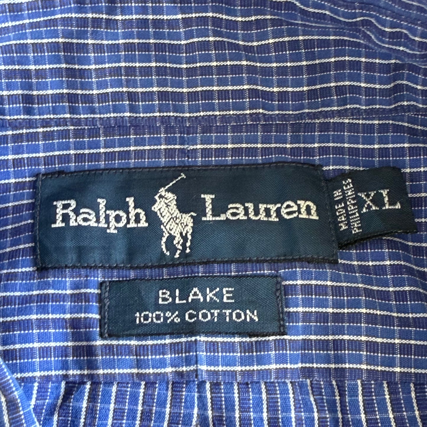 Y2K Polo Ralph Lauren Checkered Button Up Shirt - XL