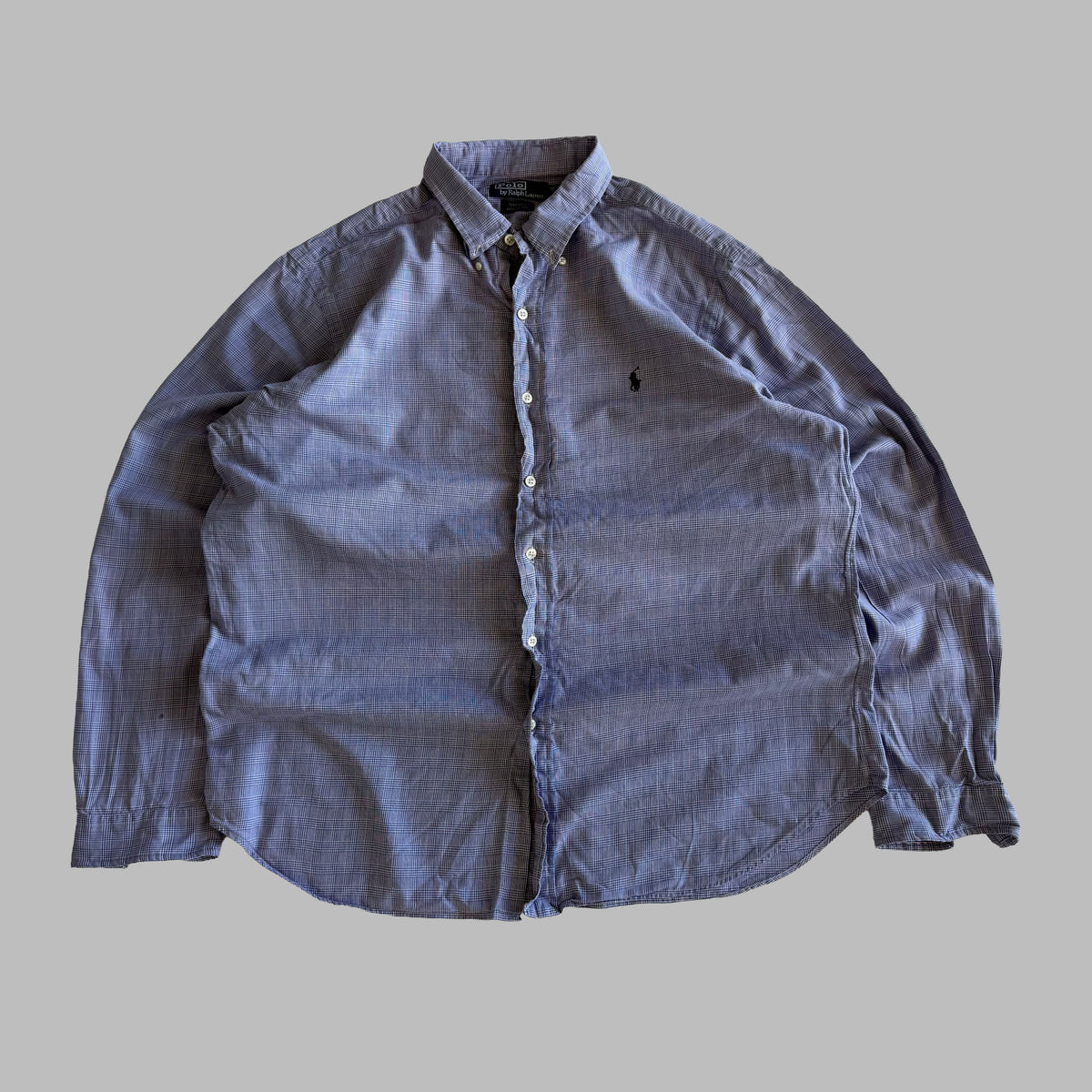 90s Polo Ralph Lauren Checkered Button Up Shirt - L