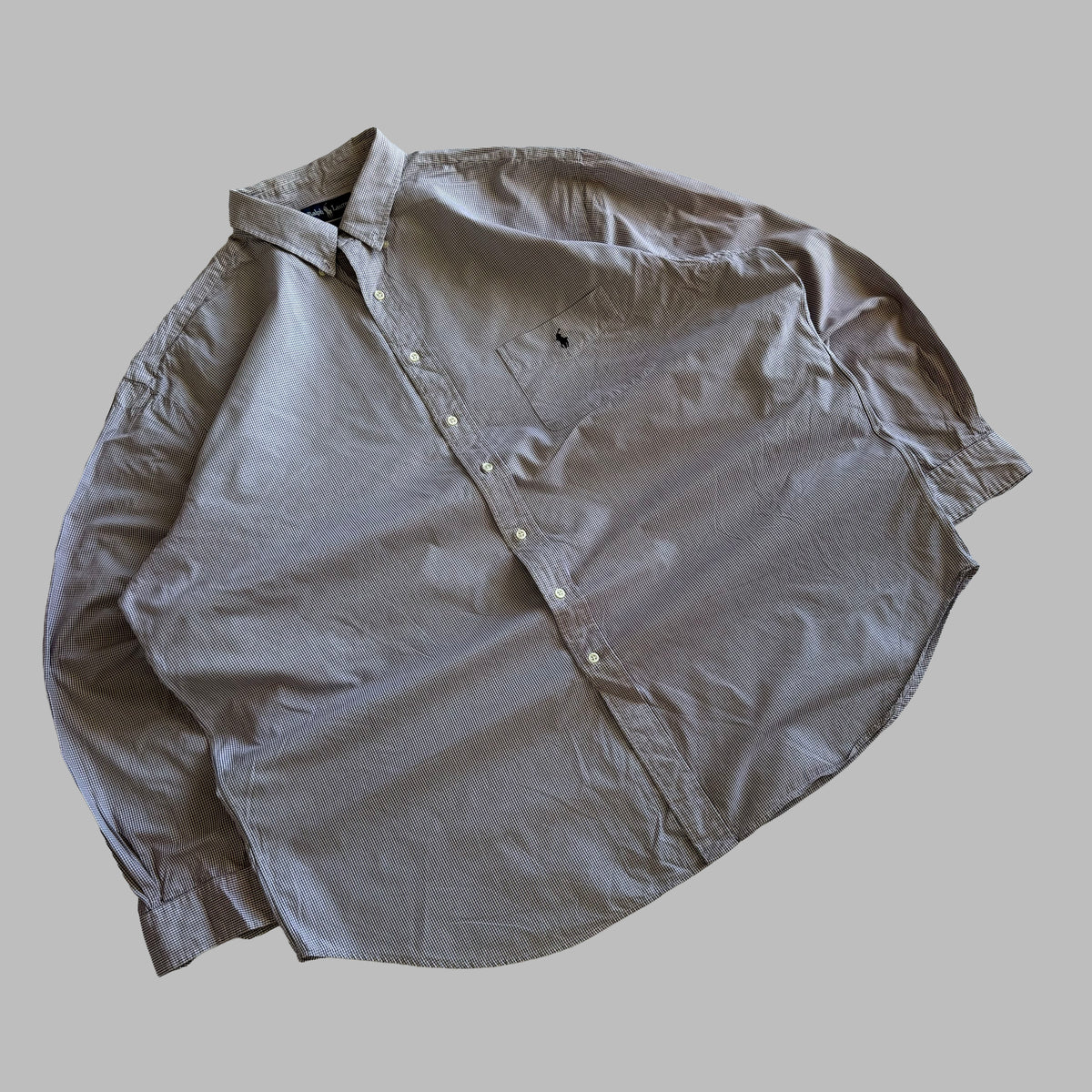 Y2K Polo Ralph Lauren Striped Button Up Shirt - XXXL